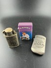  10  Vintage Cigarette Lighters - 9 Camel   1 Winston No Bull