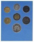 Vatican City 7-coin Set 1987 Au-unc Pope John Paul Ii  9th Year Of Reign