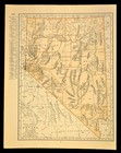 Antique Map Of Nevada Wall Art Old Original Atlas Pioche Winnemucca Carson City