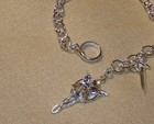 Noble Collection Evenstar Charm Bracelet Sterling Silver W  Crystals Arwen Lotr