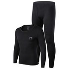 Mens Winter Ultra-soft Fleece Lined Thermal Top   Bottom Long John Underwear Set