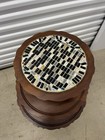 Antique Chippendale Style 3-tier Mahogany Table Metal Claw Feet