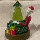 Nightmare Before Christmas Snow Globe With Santa And Tree