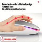 2 4ghz Wireless Optical Mouse Usb Rechargeable Rgb Cordless Mice For Pc Laptop  