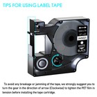 2pk A45021 White On Black Label Tape Compatible For Dymo D1 Labelmanager 100 200