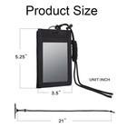 Tactical Id Card Credit Badge Holder Organizer Hook Loop Patchwith Neck Lanyard