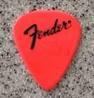 Eric Clapton -jvc Presents Fender Promo Guitar Pick red From Tour  