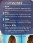 The Sleep Styler Hair Curlers 8 Large Memory Foam Fabric Soft As On Tv Sharktank