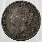 1888 Canada 5 Cents  925 Silver Coin Queen Victoria - Free Shipping 