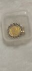 Singapore 1990 Year Of Horse 1 20 Oz Gold 50 Singold  Encased In Gold Pendant