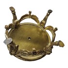 Heavy 8  Gilt Brass Lamp Pedestal Replacement Part Art Nouveau