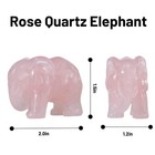    2  Elephant Figurines Crystal     Handcarved Crystal Statue For Home