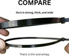 500 Heavy Duty 14 Inches 120 Pound Cable Zip Tie Down Strap Wire Nylon Wrap Blac