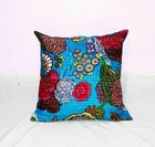 Set Of 5 Turquoise Fruit Print Cushion Cover Ethnic Throw Home D cor Pillow Case