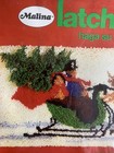 Malina Holiday Sleigh Ride Vintage Latch Hook Kit Nip 15x36 Christmas