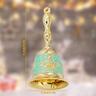 Handbell  Small Hand Bell Call 11 2 X 5 3 Cm  4 4 X 2 1 In  Green Gold