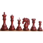 4 4  Goliath Series Luxury Staunton Chess Pieces Only Set -bud Rosewood  boxwood