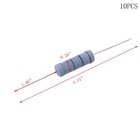 10pcs 10 Ohm Resistors 5 Watts Metal Oxide Film Resistor For Electronic Proje   