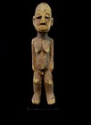 African Tribal Art Figure - Antique Lobi Statue On Base - 19 5 Cms