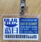 Serenity firefly Id Badge-blue Sun Chief Of Security Cosplay Costume Prop