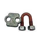 Lot Of 6 Wire Rope Clip  3 4  Red U Bolt