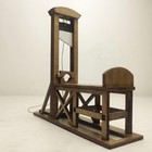 Handmade Wooden Model Medieval Mini French Guillotine Model Creative Props Ha   