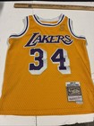 Mitchell   Ness Lakers Shaq O neal 34 Jersey 1996-97 Hwc Swingman  youth Small 