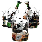 Haunted House Bell Jar Silicone   Glass Bong - 4 5    14mm F