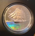 2005 Canada 1 Oz Silver Proof Coin -- The Clipper -- 3-masted Ship -- Tall Ships