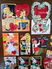 Vintage Valentines Cards All Teacher Lot Of 44 Signed Upcycle Repurpose Crafts