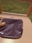  Miniature Purple Glitter Coin Purse W  Heart Clasp  Pink Clasp