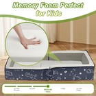 Toddler Travel Bed Portable Kids Floor Foam Mattress Washable Cot Velvet Fabric