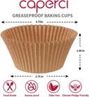 Caperci Jumbo Cupcake Liners Natural Muffin Baking Cups Jumbo  