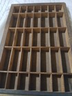 Wood Printers Drawer Letterpress Tray Shadowbox Display 17 X 11 1 2 