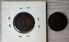 1864 Two Cent U s  Coins   Set Of 2 Coins