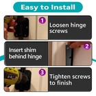 30 Pcs 3 5 Inch Door Hinge Shims For Door Hinge Repair  Trimmable Door Hinge Ad