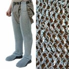 Medieval Aluminum Chainmail   Knight Leg Armor   Chain Mail Reenactment Larp