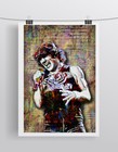 Ac dc Brian Johnson 16x20in Poster  Brian Johnson Ac dc Art Free Shipping Us 