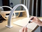 White Curved Arch Led Nail Lamp  Electric Powered Led Light