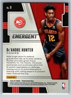 2019-20 Panini Prizm  9 De andre Hunter Emergent