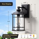 Edishine Dusk To Dawn Outdoor Light exterior Led Wall Light Sconce Outdoor Light