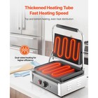 Commercial Panini Press Grill Electric Sandwich Maker Griddle Plate 14 x9 