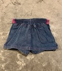 Vintage 2004 Nick Jr Denim Skirt Skort Nickelodeon Size 3t Y2k Floral Hippie