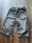 Greendog Jeans   Shorts Baby Size 12 Months Blue Denim 2 Pc Lot Vintage Macy   s