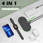 3in1 Wireless Charger Dock Charging Station For Apple Watch 9 Air Pods Iphone 17