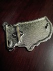 Glossy  Patriotic U s a   U s  American Flag Metal Belt Buckle  New   3