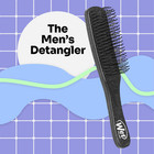 Detangling Hair Brush For Men  Black - Stimulates Scalp   Beard For Fuller St   