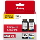 Pg-245xl Cl-246xl Ink Cartridge For Canon 245 246 Pixma Mg2522 Ts3322 Tr4522 Lot