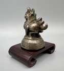Antique Burmese Bronze Opium Weight Chinte Lion Dog Beast