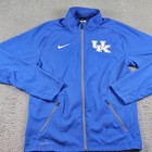 Kentucky Wildcats Jacket Mens Medium Blue Nike Dri-fit Full Zip Ncaa Basketball